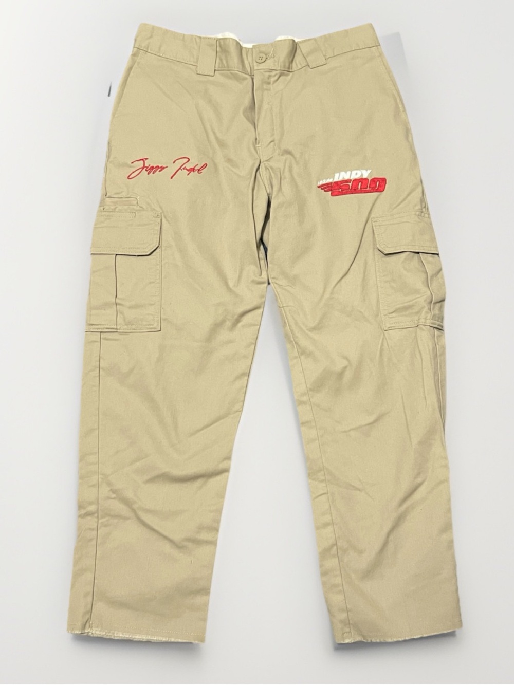 Dickies Men’s Indy 500 Regular Straight Leg Raw Hem Cargo 6 Pocket Pants 34x27